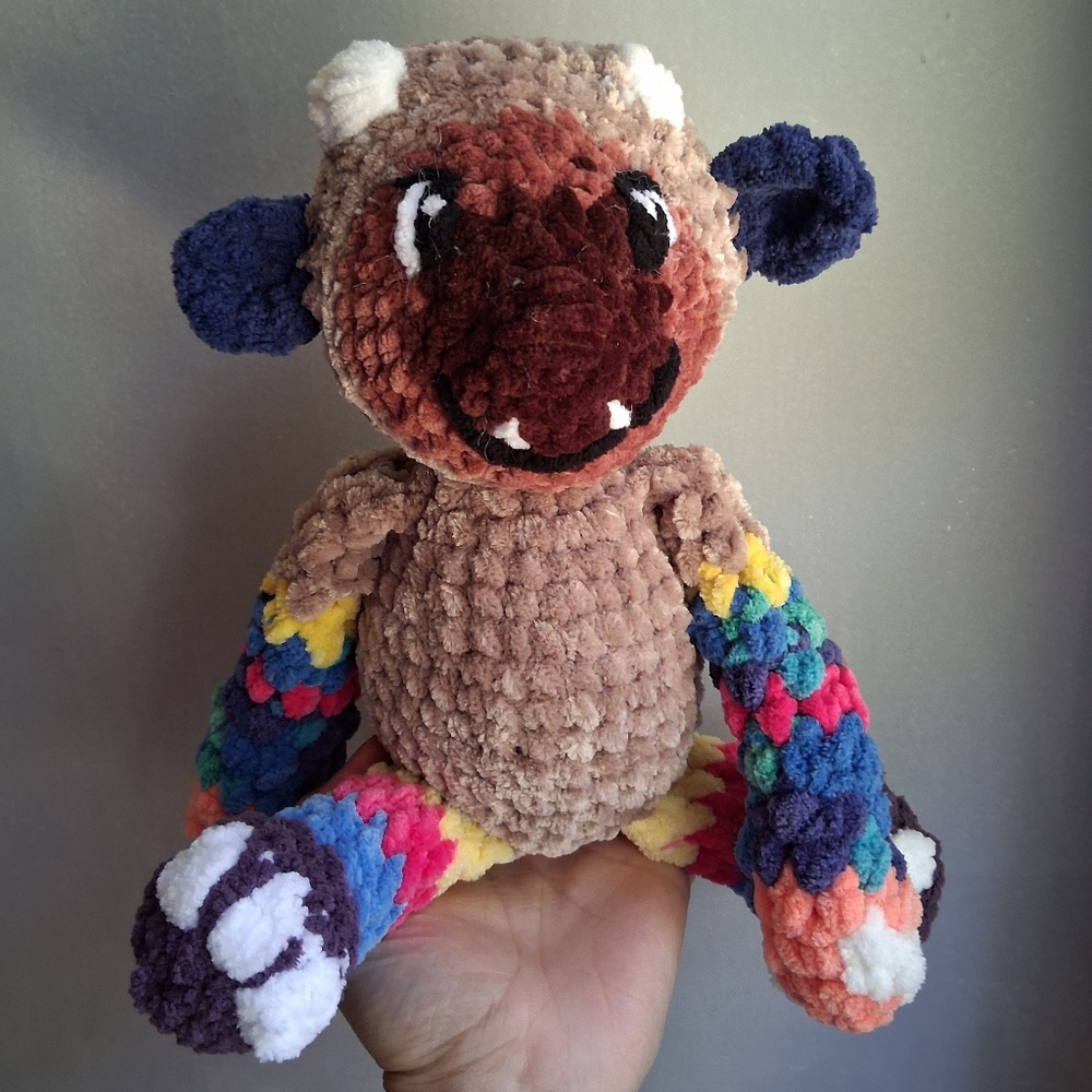 Colorful Plush Monster Toy